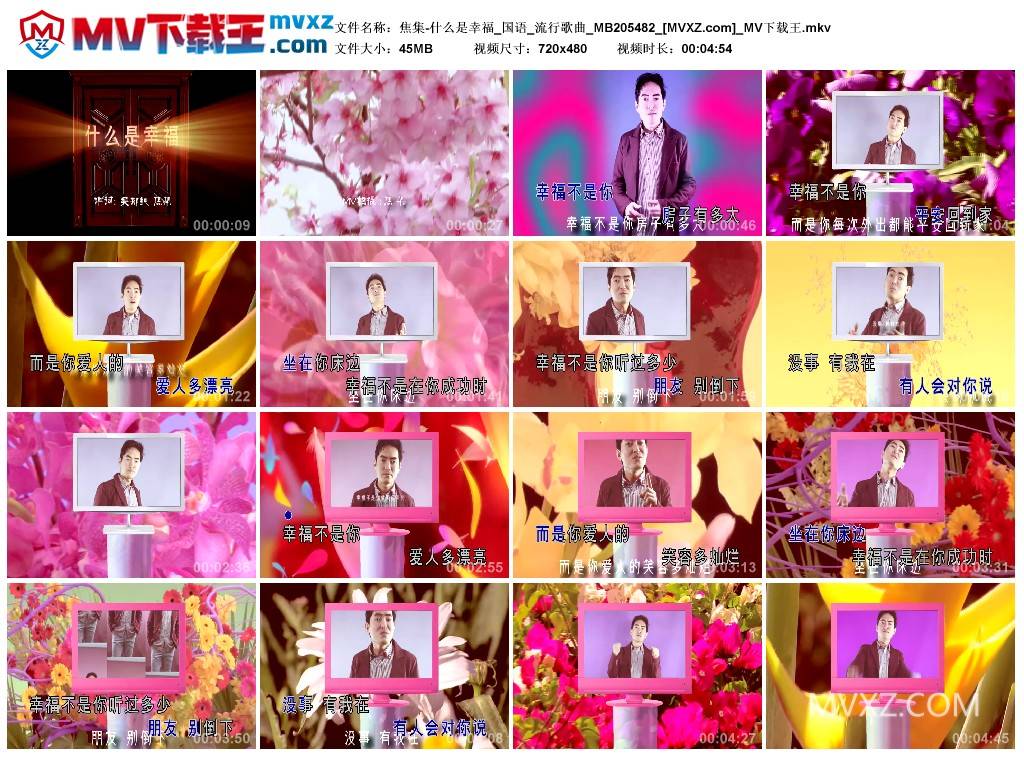 焦集-什么是幸福_国语_流行歌曲_MB205482